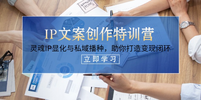(14330期)IP文案创作特训营,灵魂IP显化与私域播种,助你打造变现闭环(14节课)-云创终点站