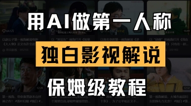 用AI做第一人称独白影视解说,手把手教学,保姆级教程-云创终点站