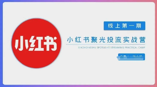 小红书聚光陪跑第一期,教你从0到1玩转小红书聚光投流,搭建小红书付费投流团队,更快的见到效果-云创终点站