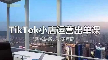 TikTok小店运营出单课,从开店选品、运营出单、发货回款,进行全流程讲解-云创终点站